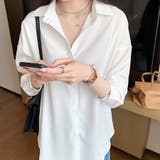 タック袖ベーシックシャツ | Doux Belle  | 詳細画像2 