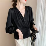 ドレープデザインブラウス | Doux Belle  | 詳細画像12 