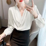 ドレープデザインブラウス | Doux Belle  | 詳細画像4 