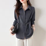 ウエストマークストライプシャツ | Doux Belle  | 詳細画像5 