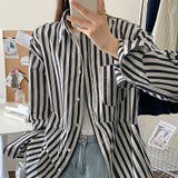 モノトーンストライプシャツ | Doux Belle  | 詳細画像1 