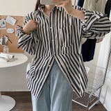 モノトーンストライプシャツ | Doux Belle  | 詳細画像2 