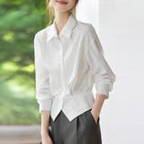 ホワイト | ウエストシェイプシャツ | Doux Belle 