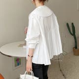 丸襟プリーツブラウス | Doux Belle  | 詳細画像1 