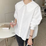 丸襟プリーツブラウス | Doux Belle  | 詳細画像3 