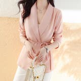 ウエストリボンペプラムブラウス | Doux Belle  | 詳細画像1 