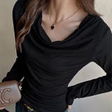 ドレープネックストレッチトップス | Doux Belle  | 詳細画像13 