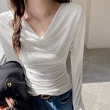 ドレープネックストレッチトップス | Doux Belle  | 詳細画像8 