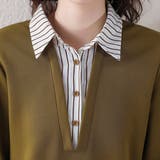 ストライプシャツ×プルオーバードッキングトップス | Doux Belle  | 詳細画像16 