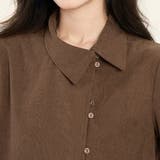 アシメボタン×バックタックブラウス | Doux Belle  | 詳細画像10 