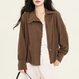 アシメボタン×バックタックブラウス | Doux Belle  | 詳細画像2 