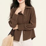 アシメボタン×バックタックブラウス | Doux Belle  | 詳細画像3 