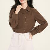 アシメボタン×バックタックブラウス | Doux Belle  | 詳細画像6 