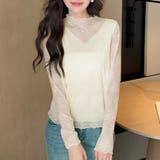 総レースハイネックシアートップス | Doux Belle | 詳細画像4