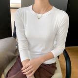 リブ編み×ラウンドネックニットトップス | Doux Belle | 詳細画像14