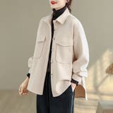 ウール調シャツジャケット | Doux Belle | 詳細画像3