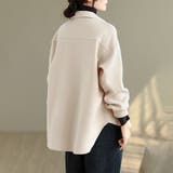 ウール調シャツジャケット | Doux Belle | 詳細画像5