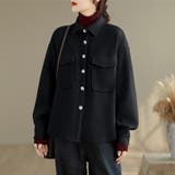 ウール調シャツジャケット | Doux Belle | 詳細画像8