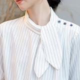 ストライプ柄ボウタイブラウス | Doux Belle  | 詳細画像12 