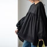 レース裾付きパフスリーブブラウス | Doux Belle  | 詳細画像4 