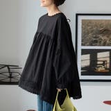 レース裾付きパフスリーブブラウス | Doux Belle  | 詳細画像5 