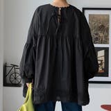 レース裾付きパフスリーブブラウス | Doux Belle  | 詳細画像7 