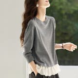 レイヤード風スウェットトップス | Doux Belle  | 詳細画像2 