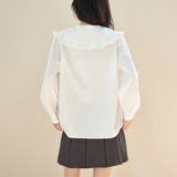 ラッフル襟ブラウス レディース トップス | Doux Belle  | 詳細画像8 