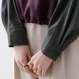 ドロスト付き異素材切替トップス レディース トップス | Doux Belle  | 詳細画像11 