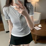 ハーフボタンヘンリーネックトップス | Doux Belle  | 詳細画像5 