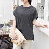 サイドスリットラウンドネックカットソー | Doux Belle  | 詳細画像11 