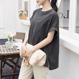 サイドスリットラウンドネックカットソー | Doux Belle  | 詳細画像12 