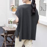 サイドスリットラウンドネックカットソー | Doux Belle  | 詳細画像14 