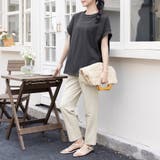 サイドスリットラウンドネックカットソー | Doux Belle  | 詳細画像15 