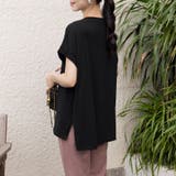 サイドスリットラウンドネックカットソー | Doux Belle  | 詳細画像18 