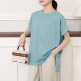 サイドスリットラウンドネックカットソー | Doux Belle  | 詳細画像6 