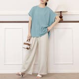 サイドスリットラウンドネックカットソー | Doux Belle  | 詳細画像9 