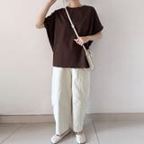 コットン素材シンプル半袖カットソー | Doux Belle  | 詳細画像21 