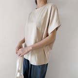 コットン素材シンプル半袖カットソー | Doux Belle  | 詳細画像3 