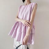 ペプラム風ギンガムチェックトップス | Doux Belle  | 詳細画像15 