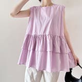 ペプラム風ギンガムチェックトップス | Doux Belle  | 詳細画像16 