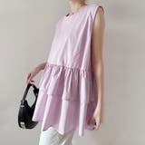 ペプラム風ギンガムチェックトップス | Doux Belle  | 詳細画像18 