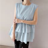 ペプラム風ギンガムチェックトップス | Doux Belle  | 詳細画像19 