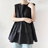 ペプラム風ギンガムチェックトップス | Doux Belle  | 詳細画像27 