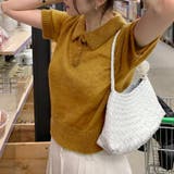 襟付きサマーニットカットソー | Doux Belle  | 詳細画像2 