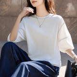 ラウンドネックパフスリーブカットソー | Doux Belle  | 詳細画像5 