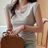 ラウンドネックシンプルカットソー | Doux Belle  | 詳細画像1 