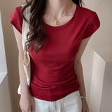 ラウンドネックシンプルカットソー | Doux Belle  | 詳細画像5 