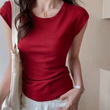 ラウンドネックシンプルカットソー | Doux Belle  | 詳細画像7 