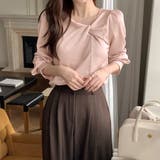 フロントツイスト長袖ブラウス レディース トップス | Doux Belle | 詳細画像5